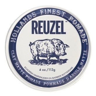 REUZEL CLAY MATTE 白豬 無光澤髮蠟 4oz