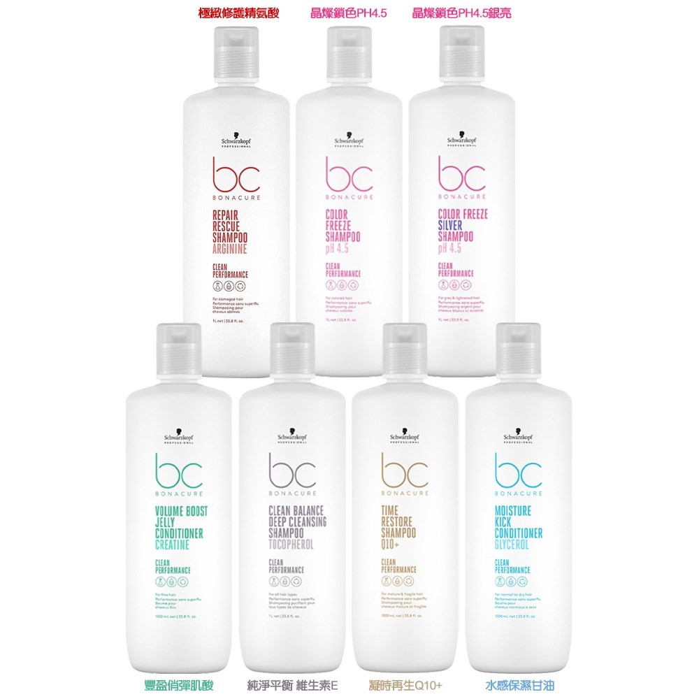 Schwarzkopf 施華蔻 洗髮精 1000ml(加壓頭)