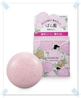 日本 資生堂 SHISEIDO ROSARIUM 玫瑰仙子 玫瑰園 潤膚乳霜皂 臉部、身體 皆可使用(玫瑰香)